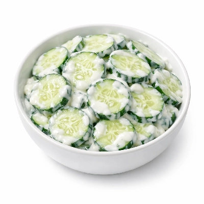 Yogurt cucumber salad