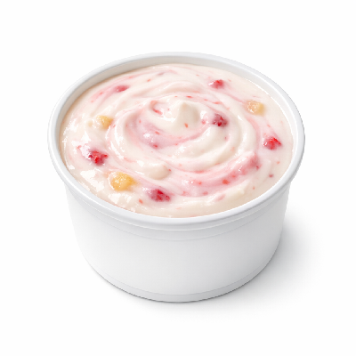Yogurt fruit low fat 10 grams protein per 8 ounce fortified with vitamin d
