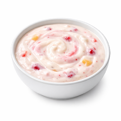 Yogurt fruit lowfat with low calorie sweetener fortified vitamin d