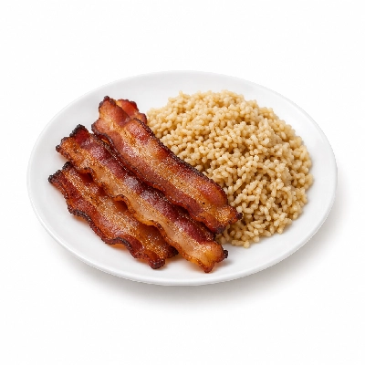 Zippy's Ada Mini Bacon Breakfast with Brown Rice