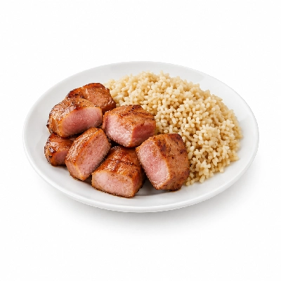 Zippy's Ada Mini Ham Breakfast with Brown Rice