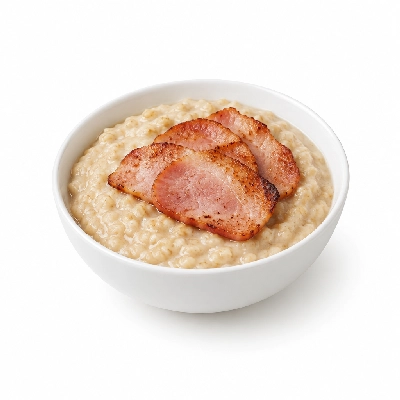 Zippy's Ada Oatmeal Breakfast with Ham