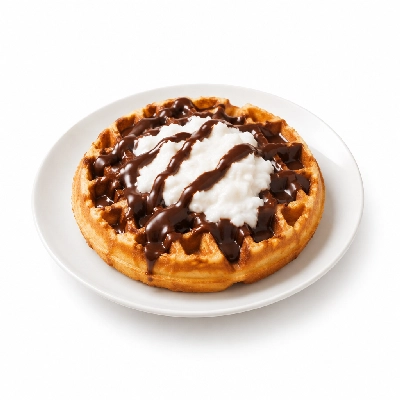 Zippy's Haupia Chocolate Waffle