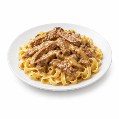 Zippy's Mini Beef Stroganoff Plate