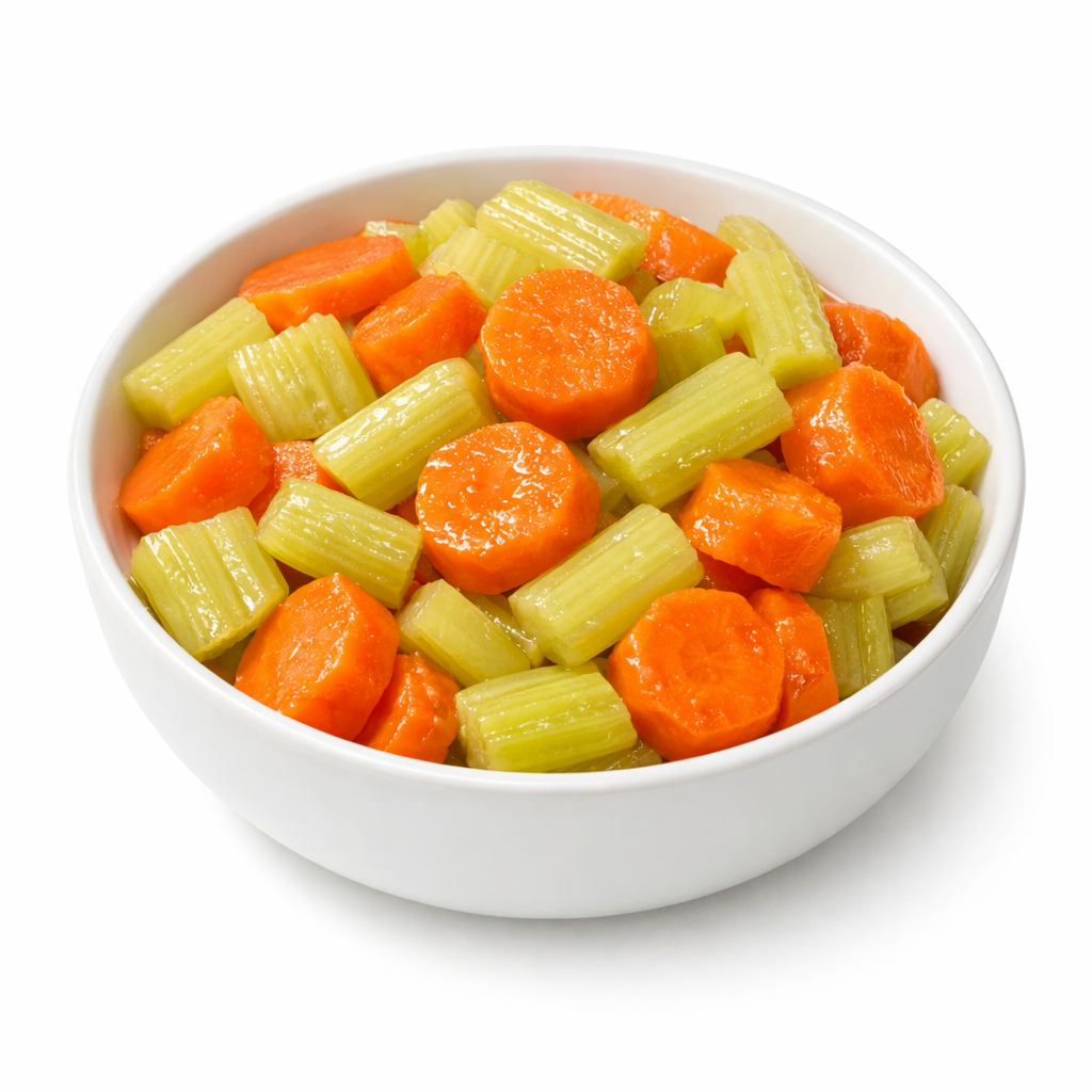 Cooked Carrots and Celery