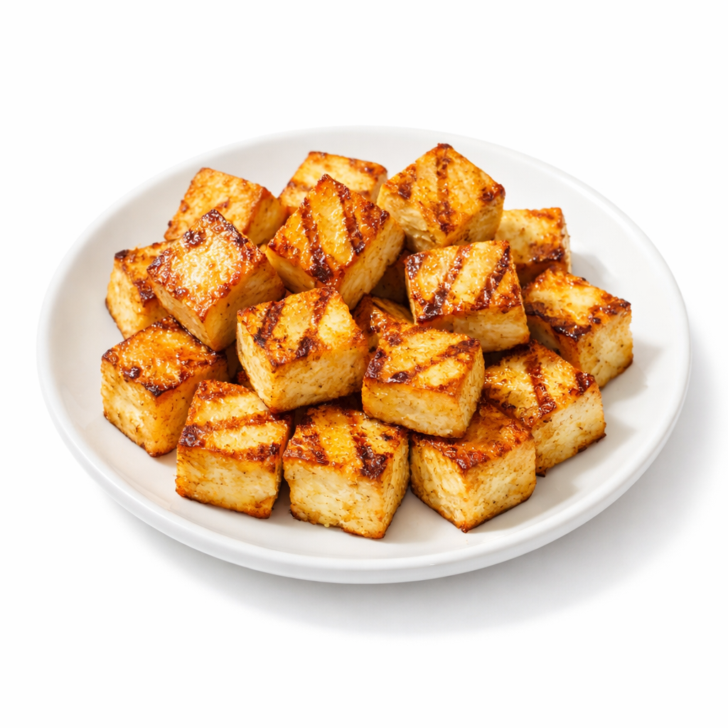 Seared Tofu with Mustard and Kale