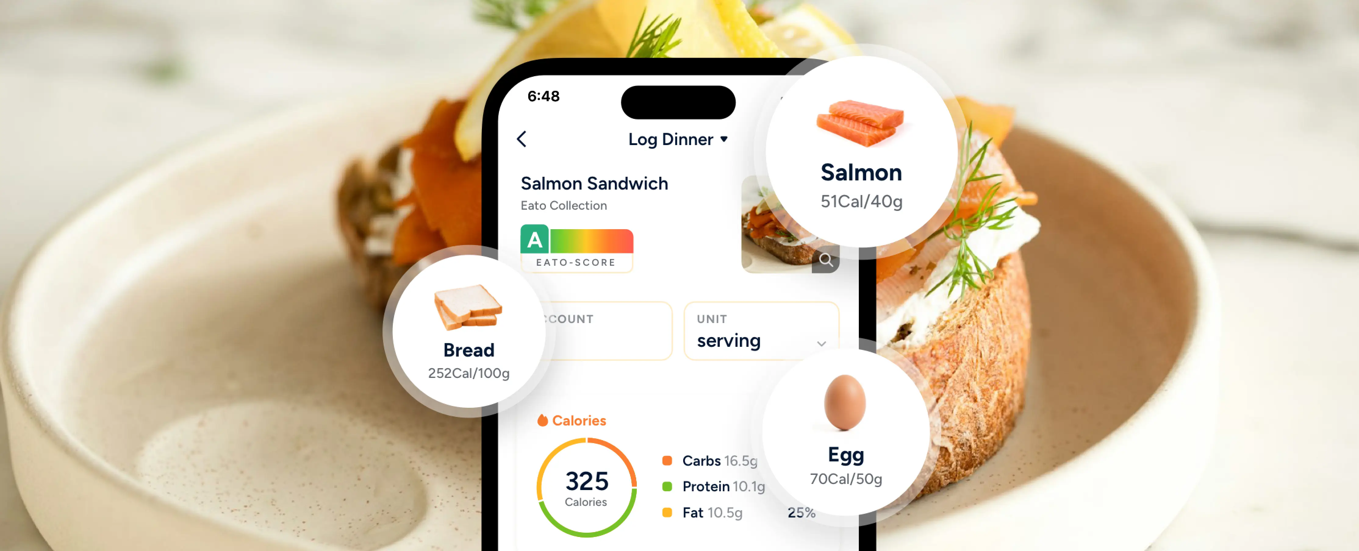 Effortless food logging for all meal times in Eato