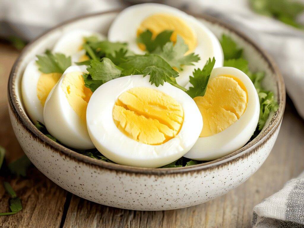 common foods in the Military Diet include tuna, eggs, bananas, toast, and coffee on orange background.