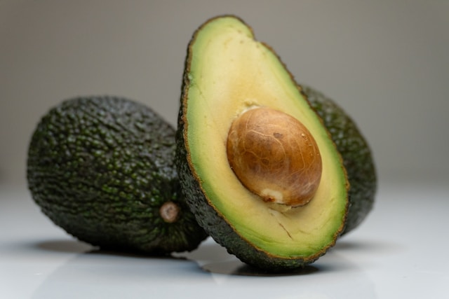 Avocado is the one calorie-dense fruit on this list, at around 160 calories per 100 g.